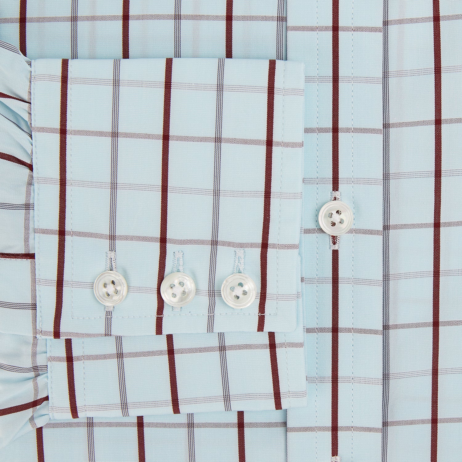 View 4 of product Burgundy Combination Check Mayfair Shirt