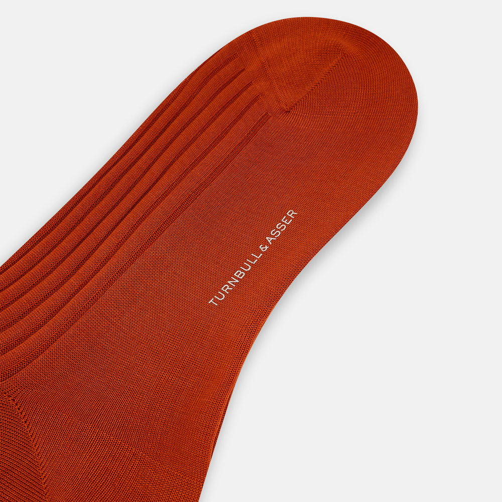 Rust Mid-Length Socks