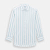 View 1 of product Turquoise Track Stripe Mayfair Shirt