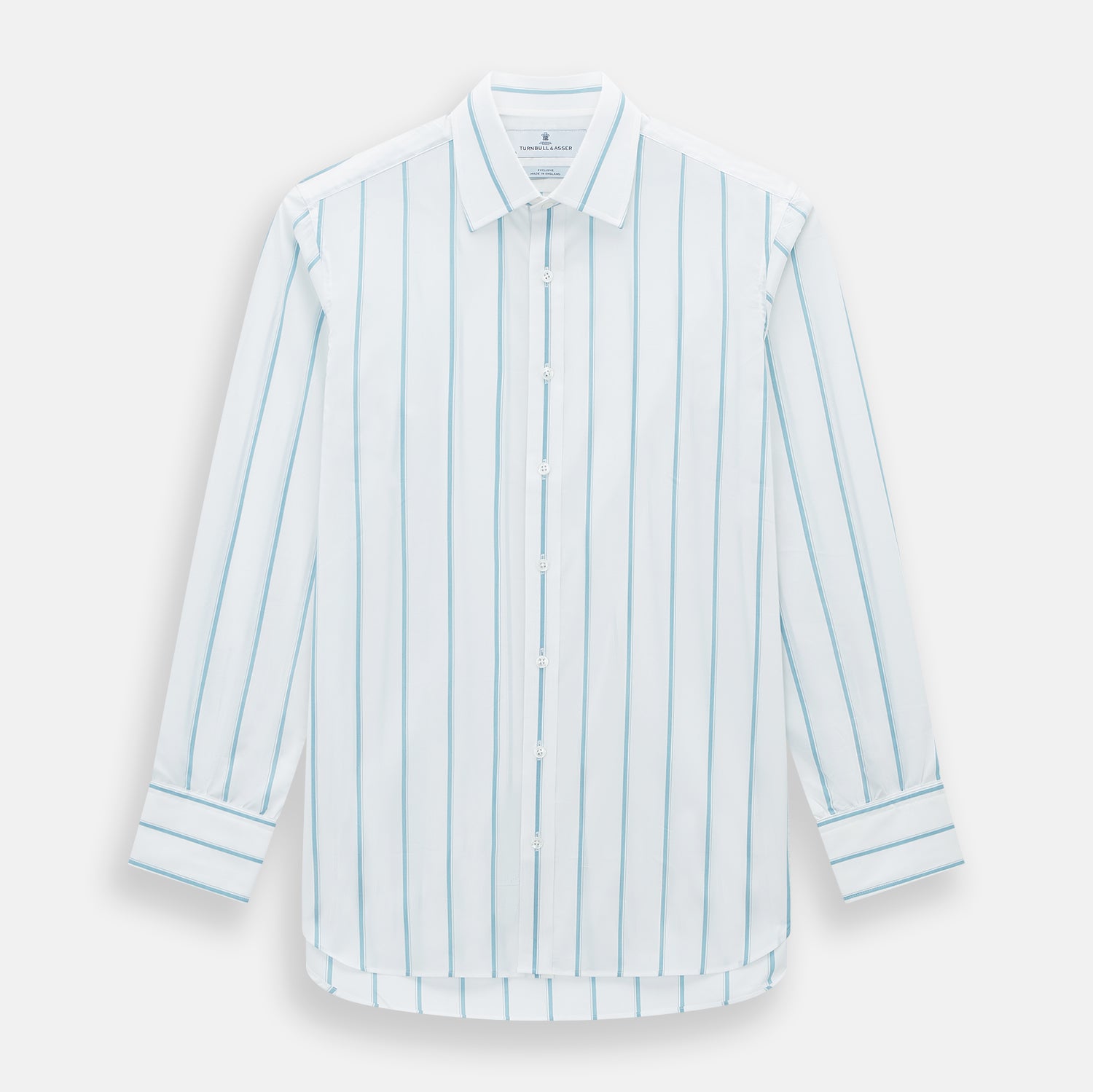 View 1 of product Turquoise Track Stripe Mayfair Shirt