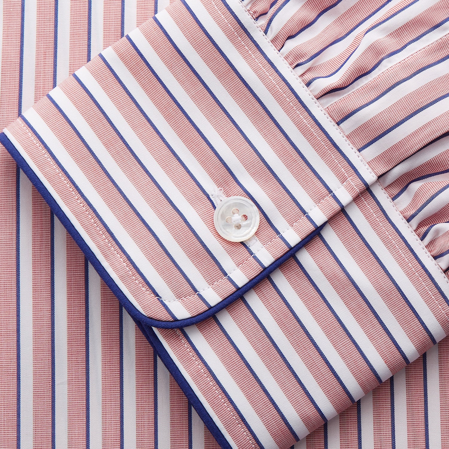View 5 of product Orange Multi Stripe Cotton Sussex Nightshirt
