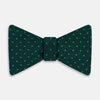 View 5 of product Dark Green and Navy Micro Dot Silk Bow Tie