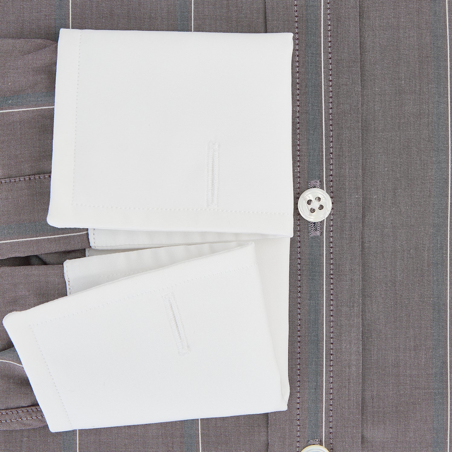 Image 4 of product Light Porto Red Track Stripe Shirt with Contrast T&A Collar and Cuffs