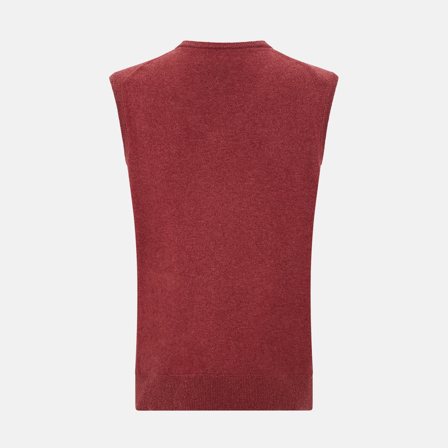 View 3 of product Antique Pink Cashmere V-Neck Vest