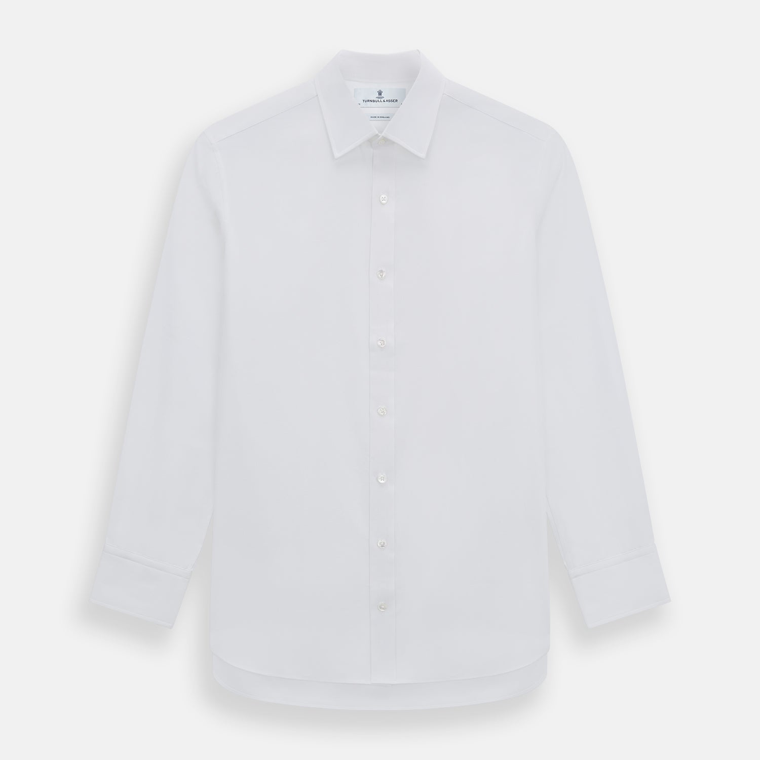 White Herringbone Mayfair Shirt