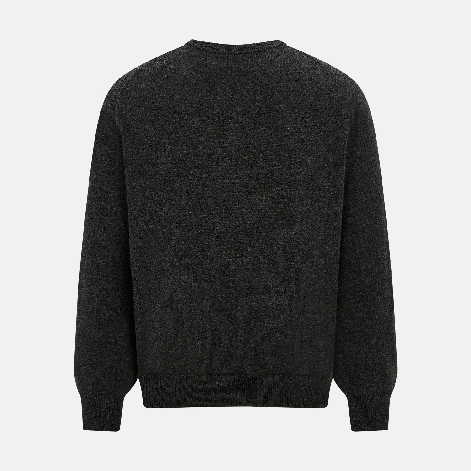 View 3 of product Dark Grey Cashmere Round Neck Jumper