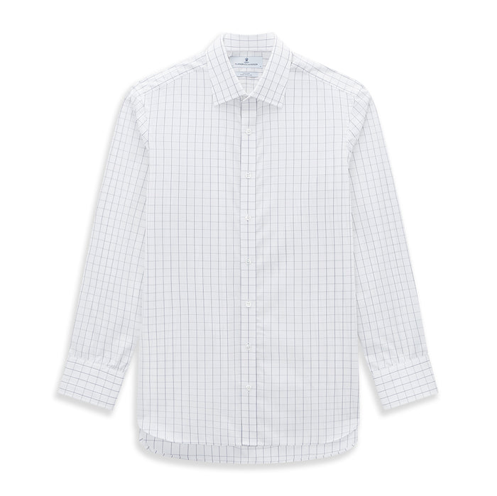 Navy Blue  Hairline Multi Stripe Mayfair Shirt Image 6