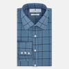 View 5 of product Steel Grey Grid Check Mayfair Shirt