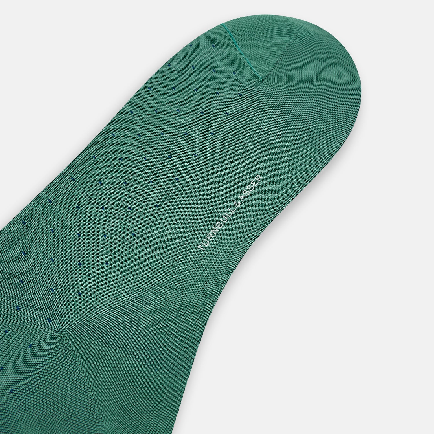 View 3 of product Forest Green/Navy Dot Mid-Length Socks