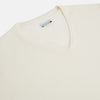 View 2 of product Ivory Cashmere V-neck Jumper