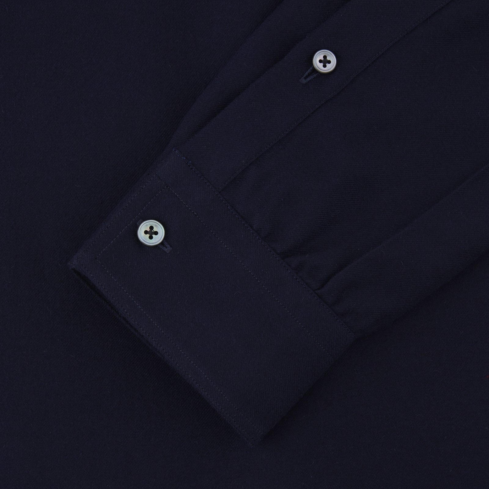View 2 of product Navy Cashmere Cotton Shirt