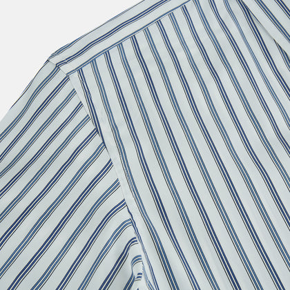 SAPPHIRE BLUE MULTI TRACK STRIPE WINDSOR SHIRT Image 5