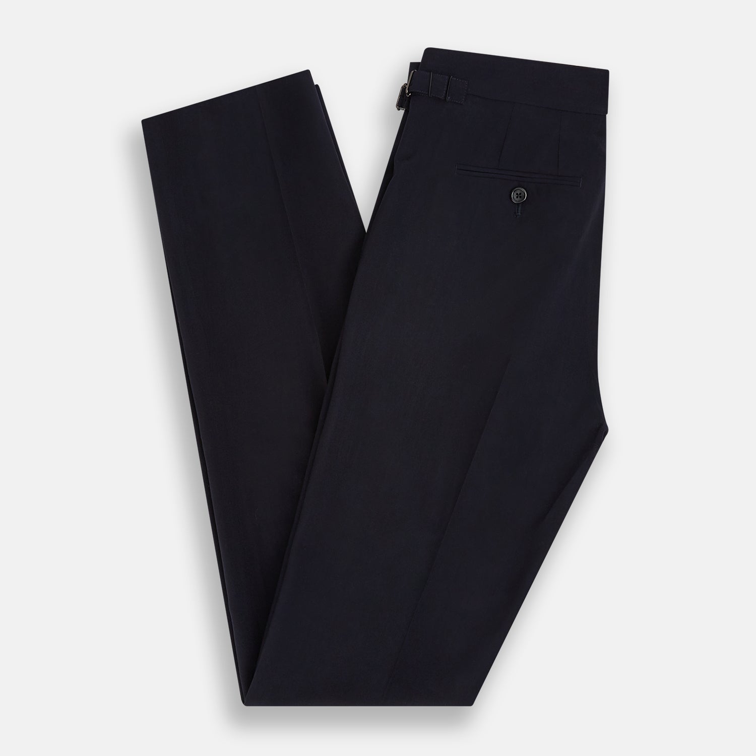 View 6 of product Midnight Blue Wool Henry Trousers