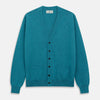 Teal Lachlan Cashmere Cardigan