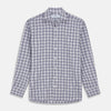 View 1 of product Grey Multi Check Cotton Tailored Fit Shelton Shirt