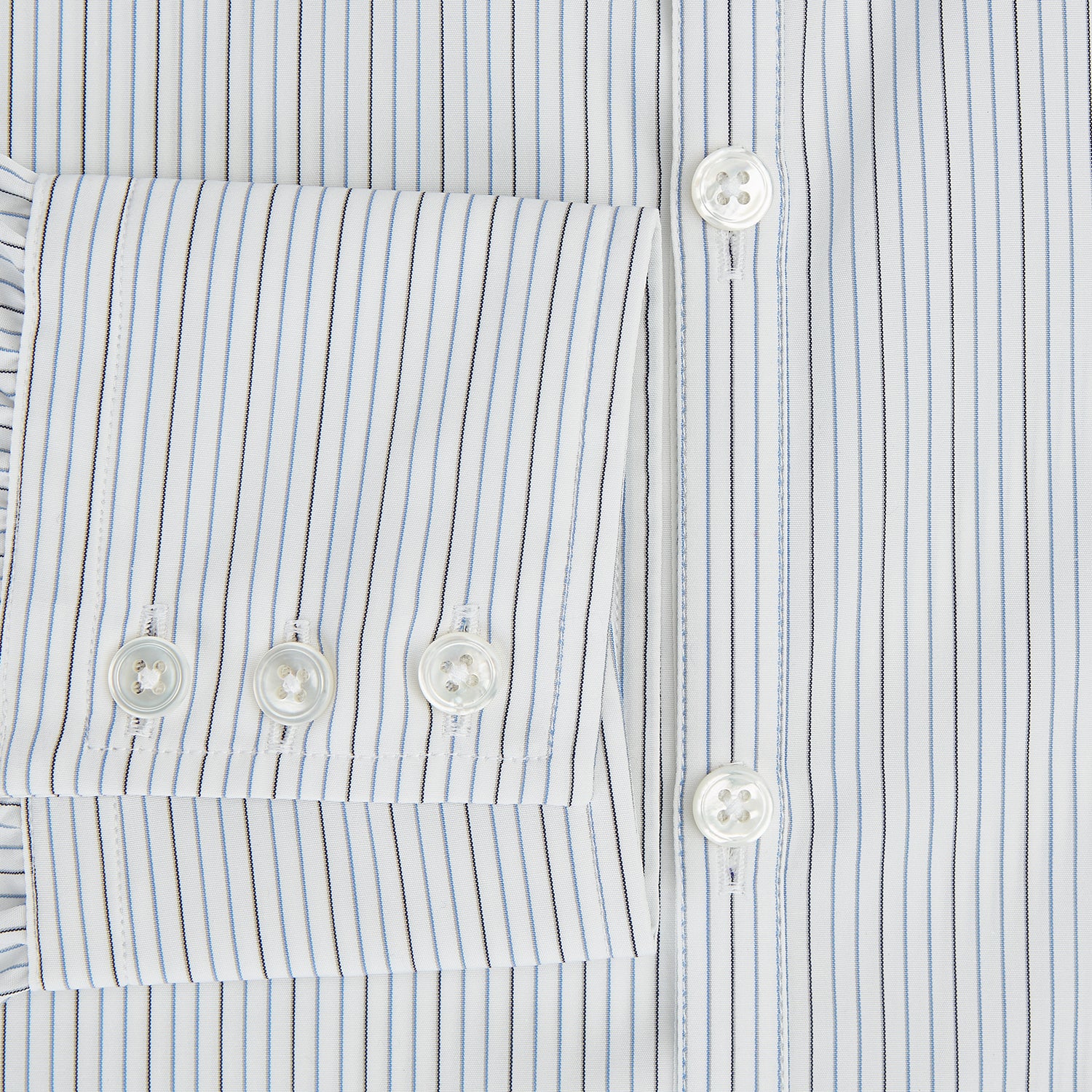 View 4 of product Grey and Blue Pinstripe Westminster Shirt