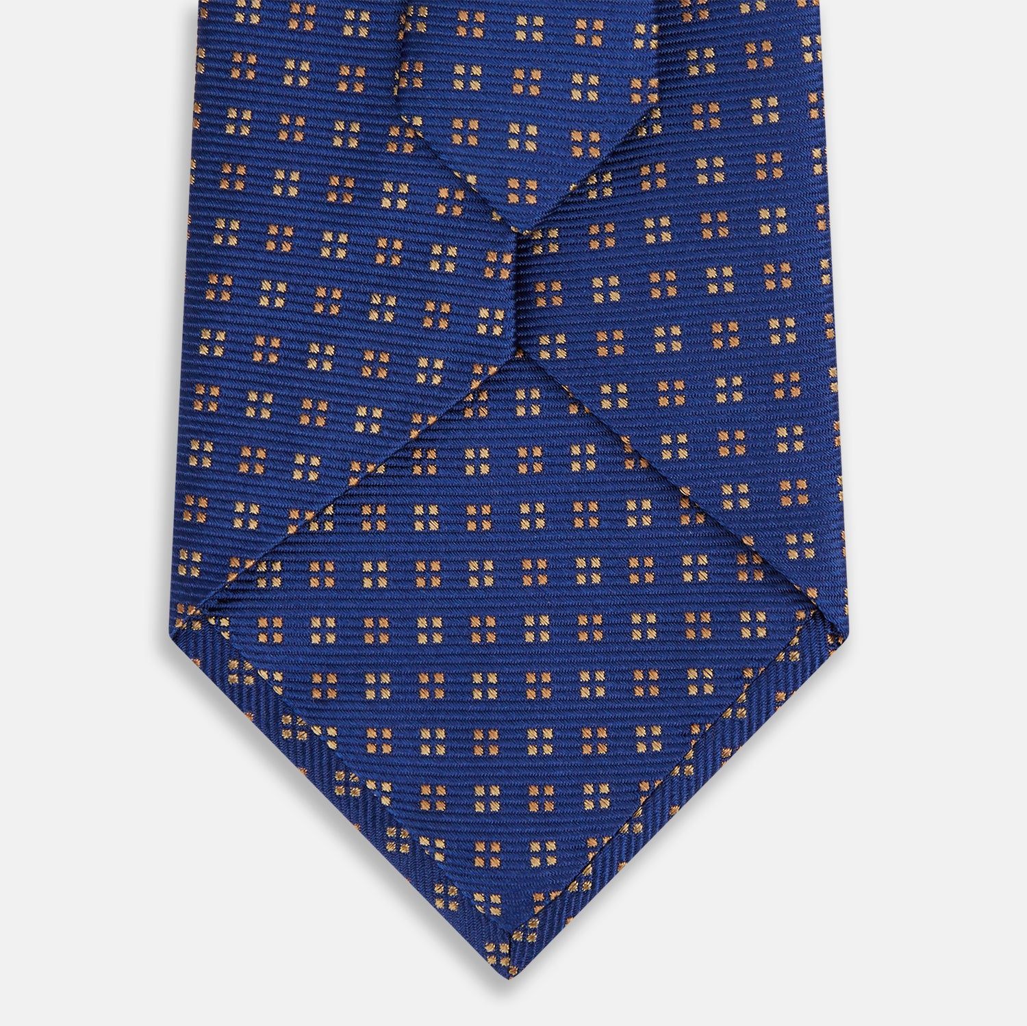 View 3 of product Bronze and Blue Multi Dot Silk Tie