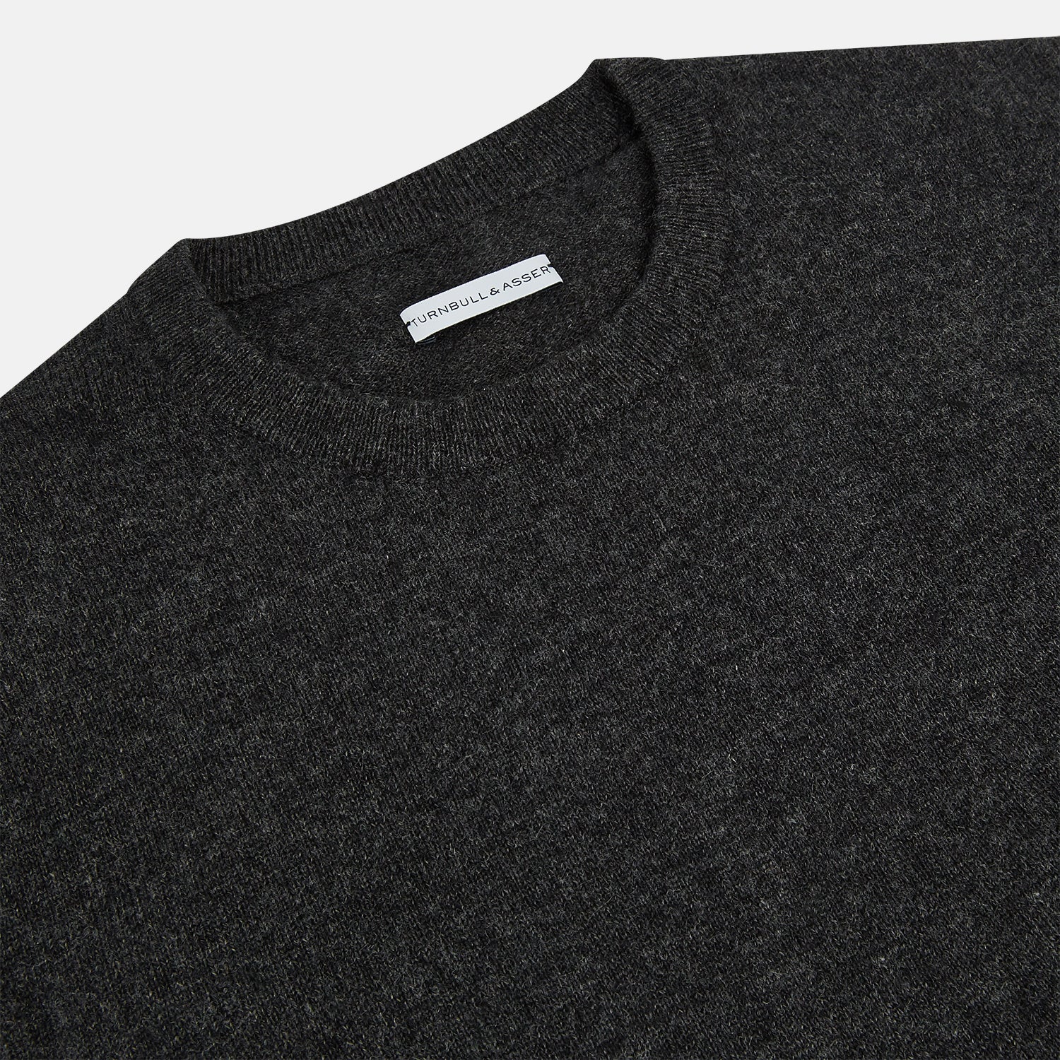 View 2 of product Dark Grey Cashmere Round Neck Jumper