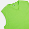 View 2 of product Lime Green V-neck Cashmere Vest