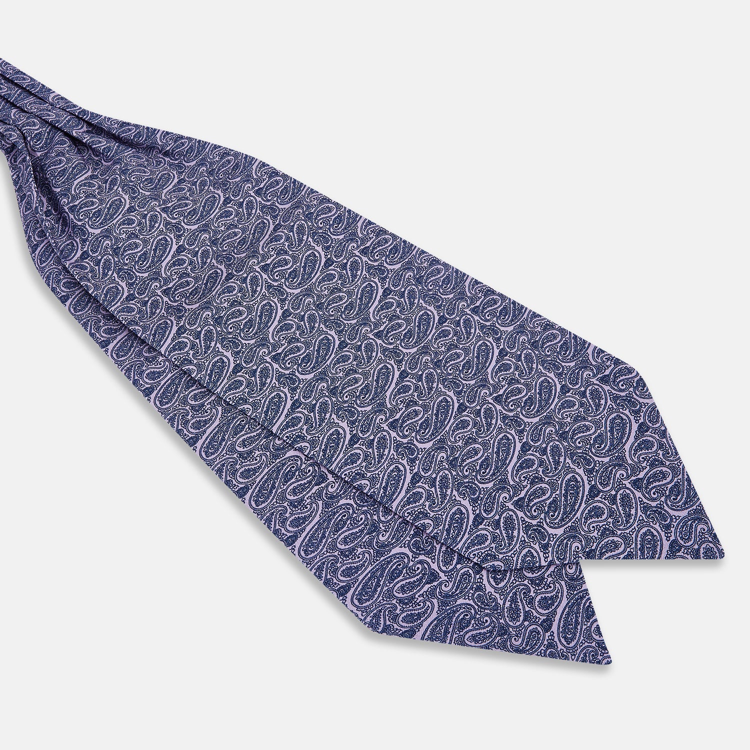 View 3 of product Lilac Paisley Silk Cravat