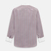 View 3 of product Light Porto Red Track Stripe Shirt with Contrast T&A Collar and Cuffs