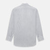 View 3 of product Midnight Blue Fine Track Stripe Mayfair Shirt