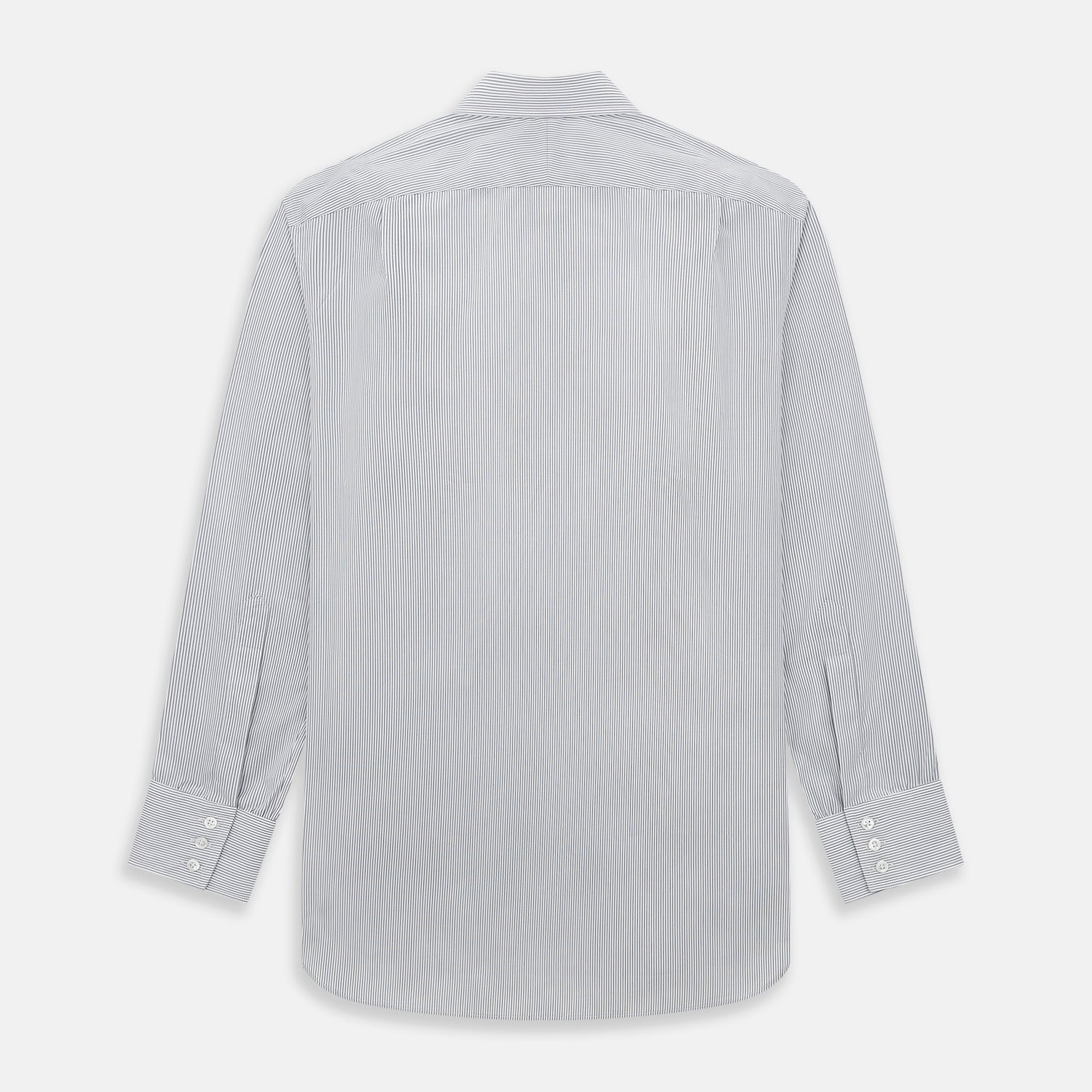 View 3 of product Midnight Blue Fine Track Stripe Mayfair Shirt