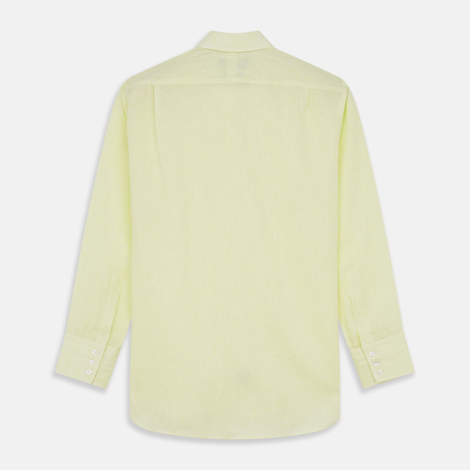 View 5 of product Yellow Linen Regular Fit Mayfair Shirt