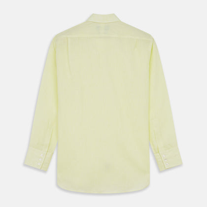 Yellow Linen Regular Fit Mayfair Shirt Image 4