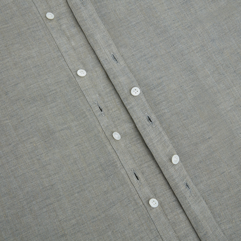 Flint Grey Linen Westminster Shirt