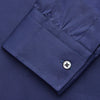 View 4 of product Blue Piece Dyed Weekend Fit Suffolk Shirt
