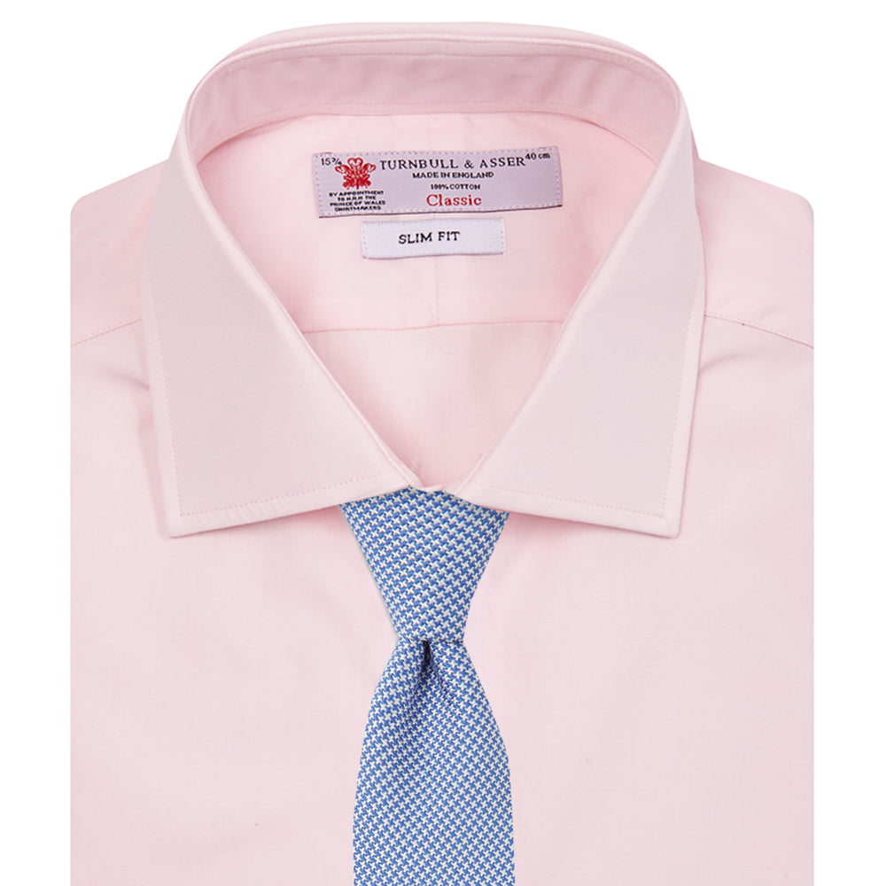 Pink Slim Fit Poplin Shirt