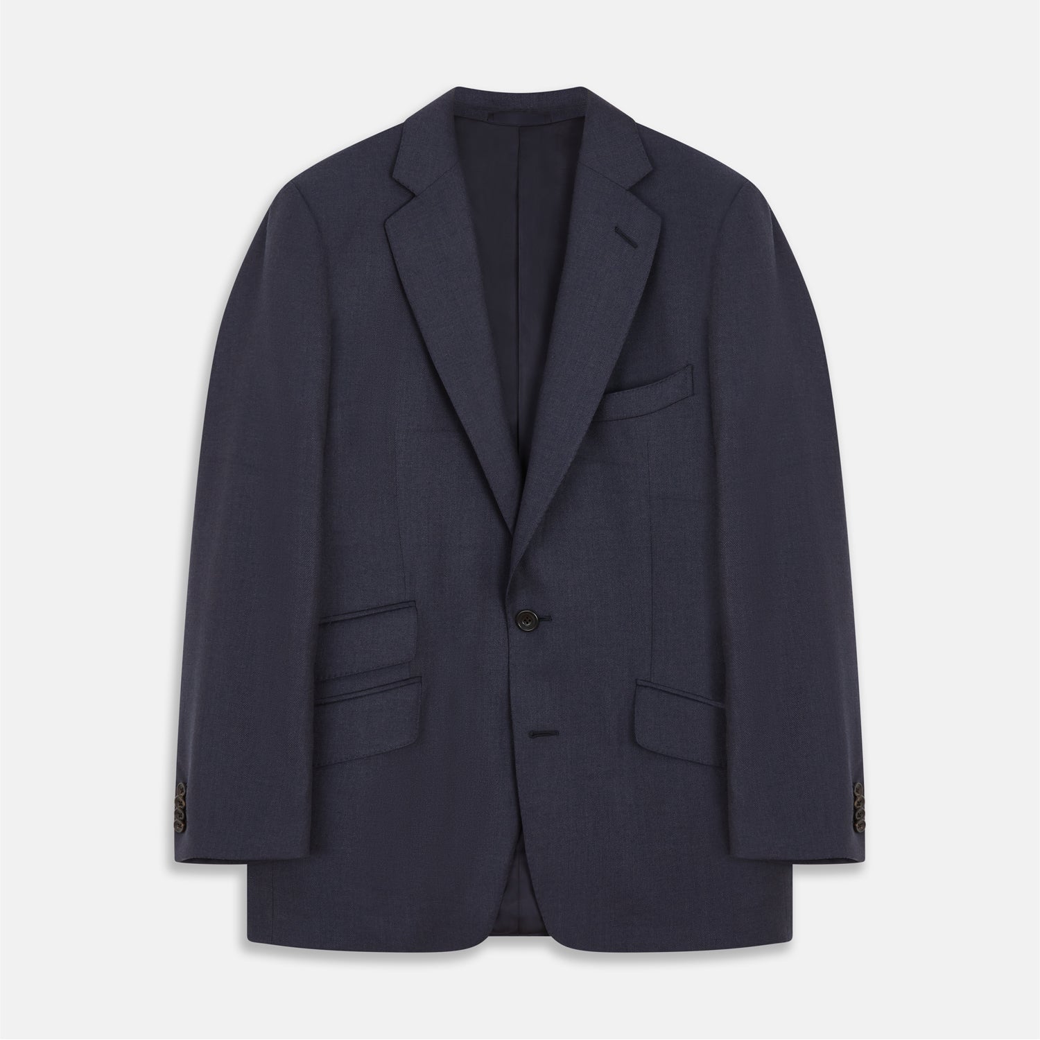 Navy Wool Blend Barrington Blazer