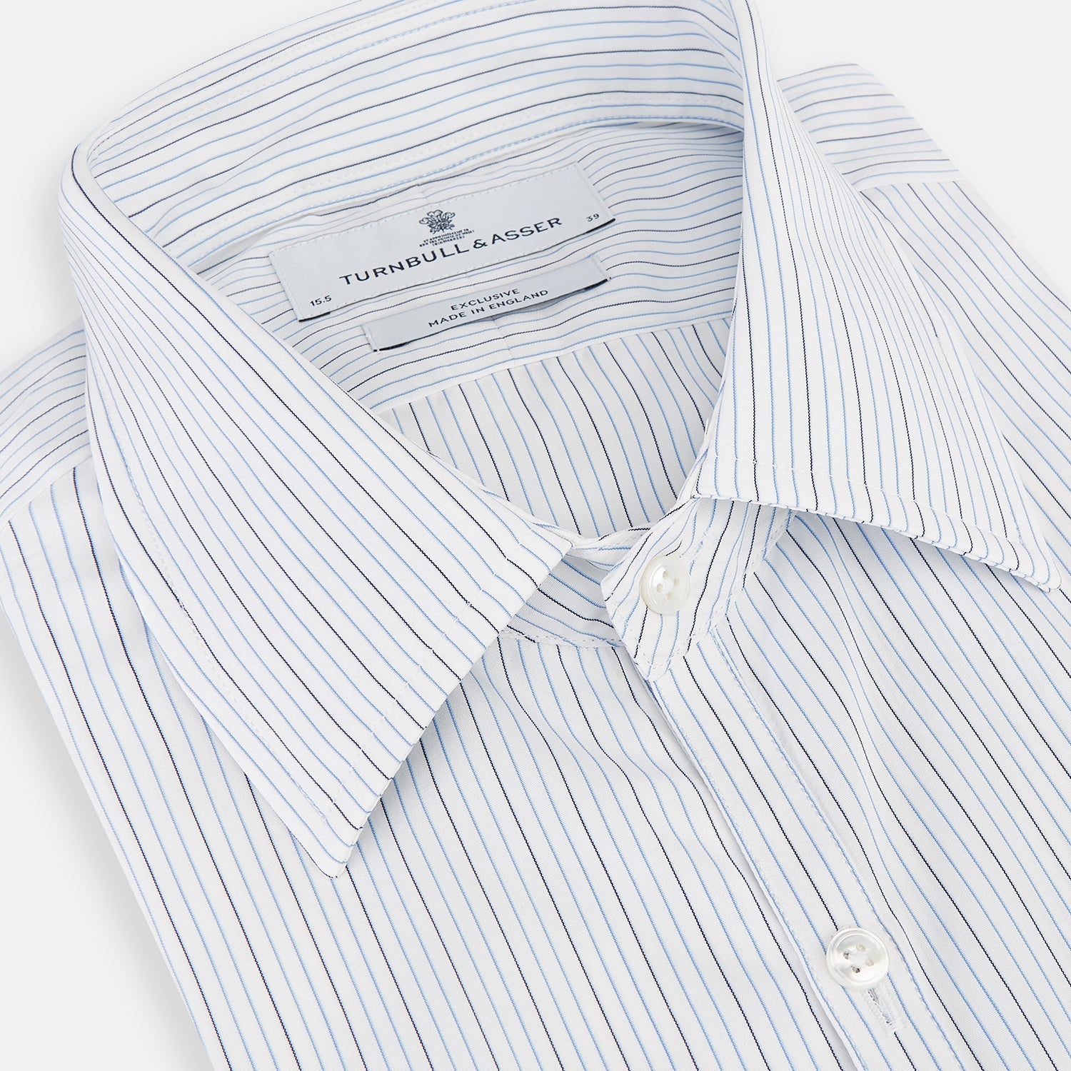 View 2 of product Pale Blue and Navy Pinstripe Westminster Shirt