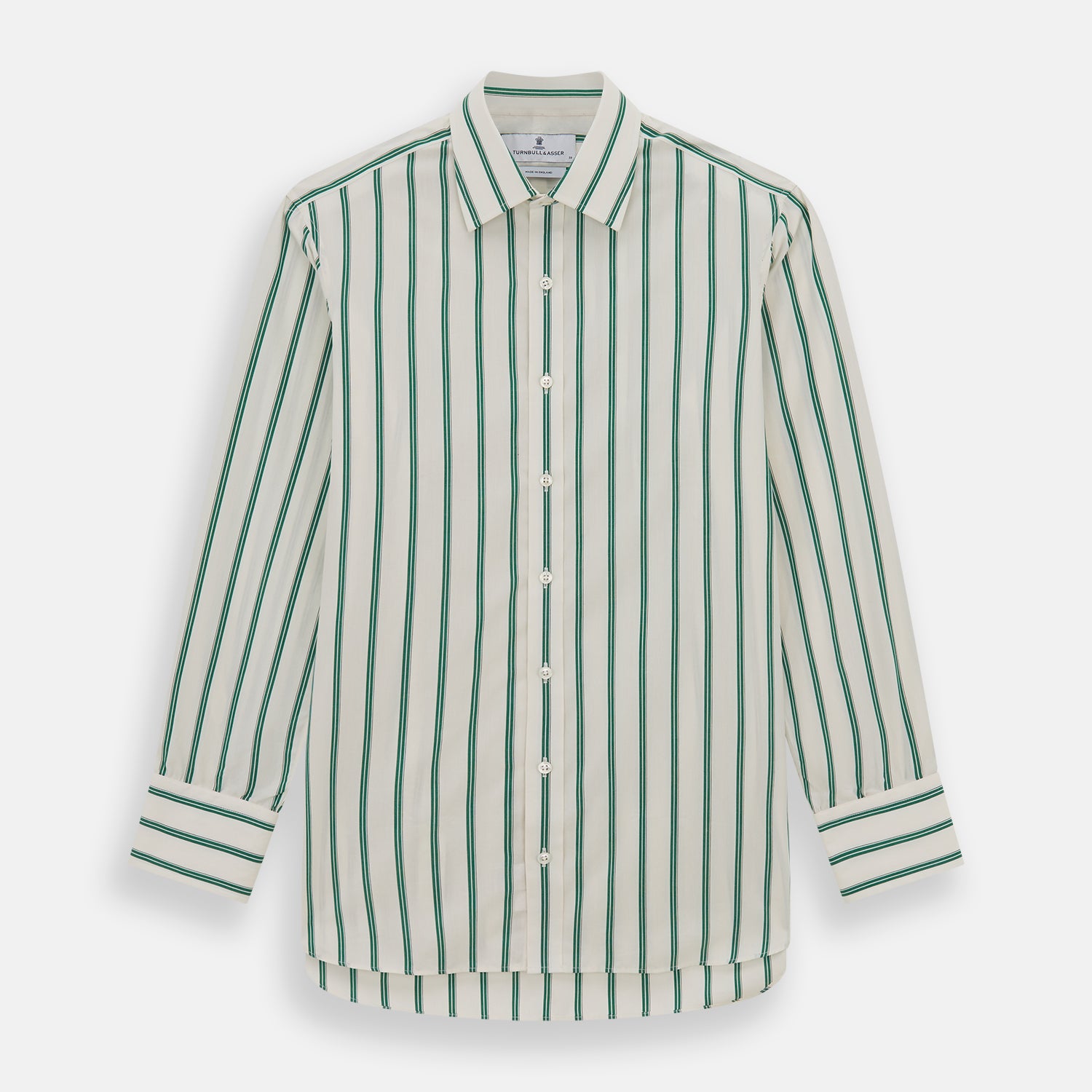 View 1 of product Green Double Track Stripe Mayfair Shirt