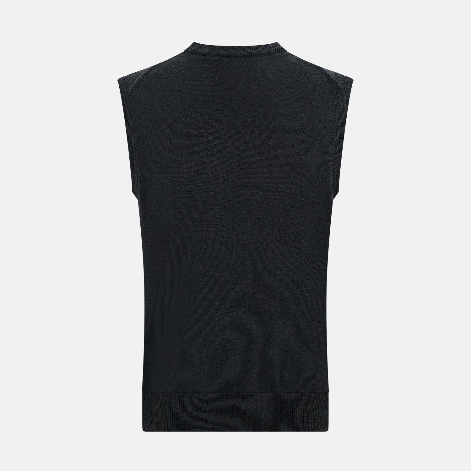 View 3 of product Dark Green Cashmere Round Neck Vest