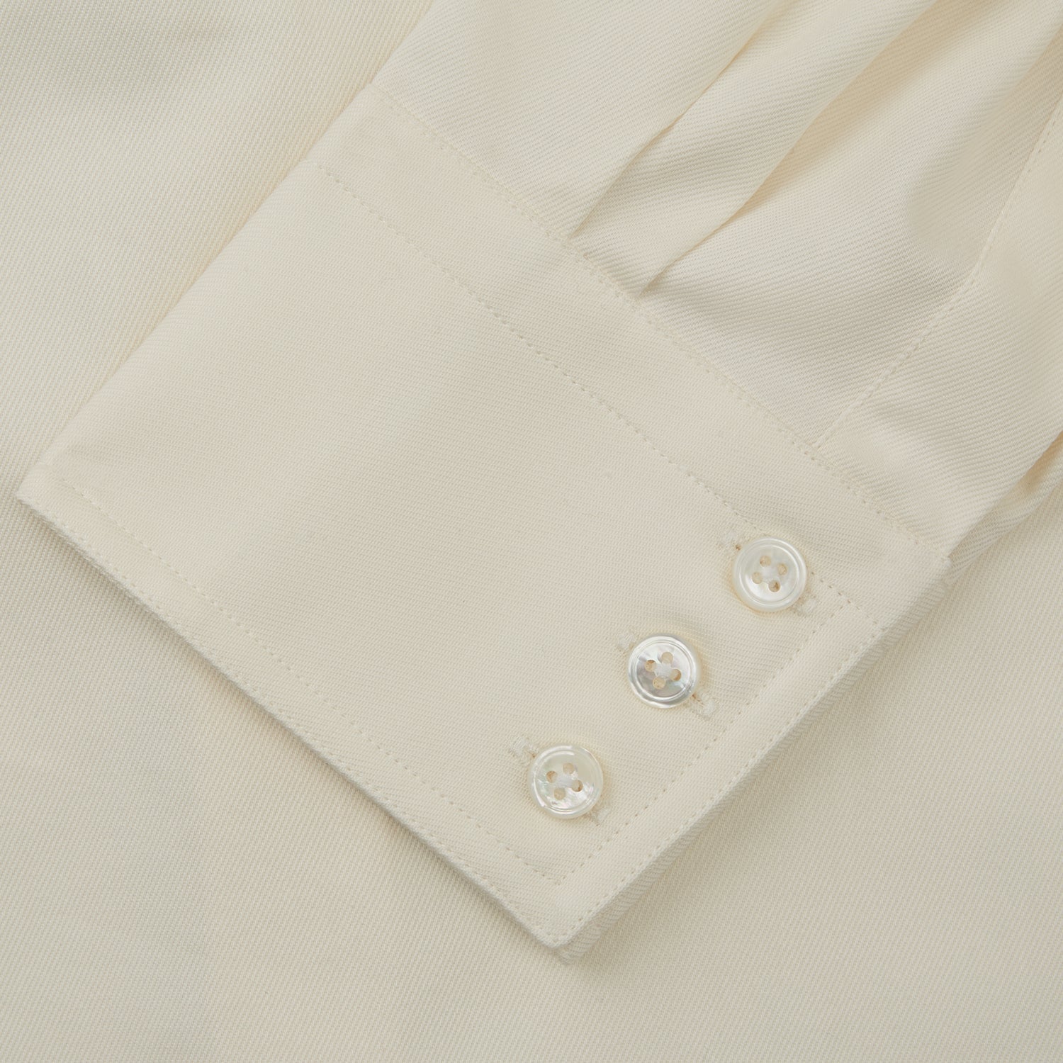 View 6 of product Cream Cotton Weekend Fit Western Shirt with Dorset Collar