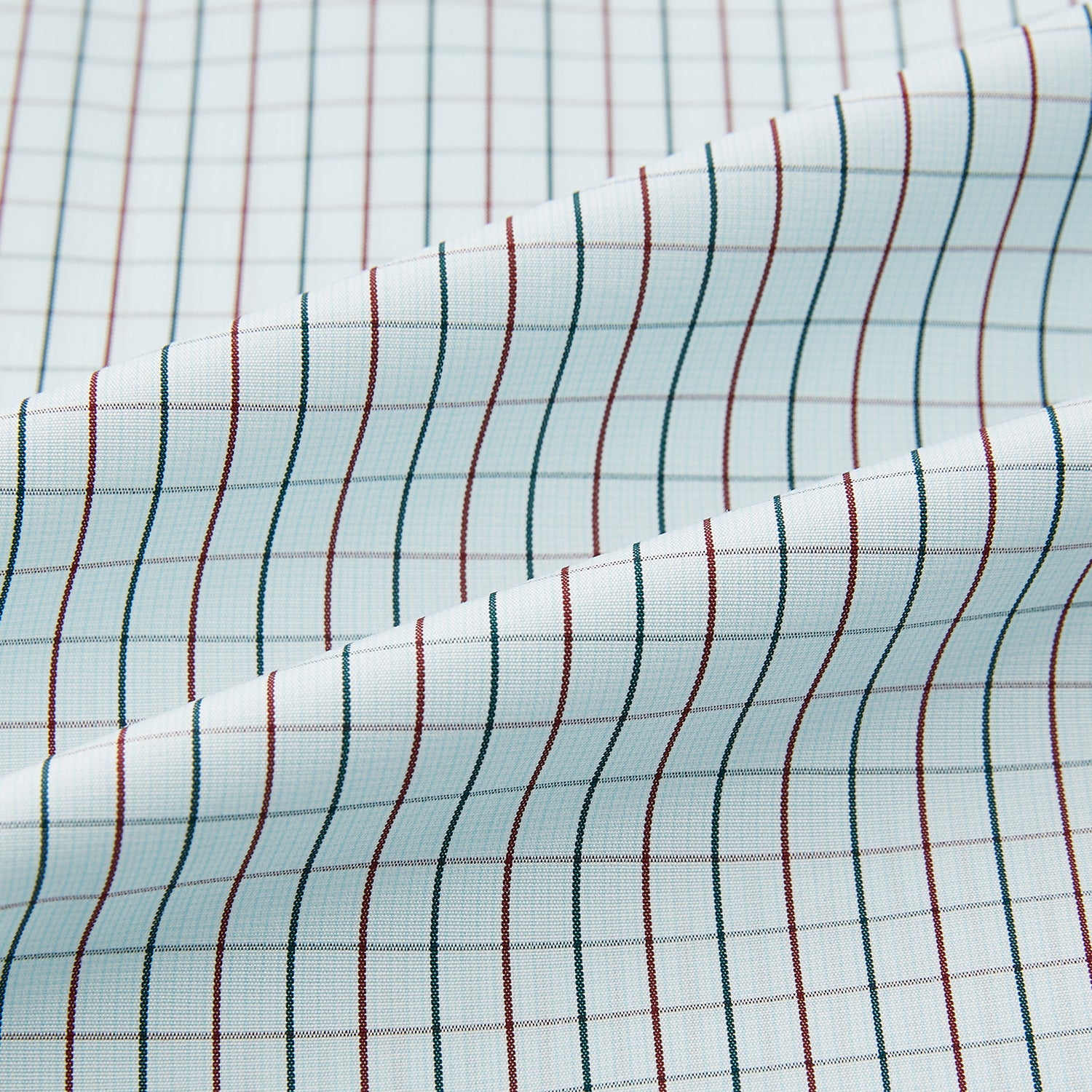 View 8 of product Forest Melange and Red Overlay Grid Check Westminster Shirt