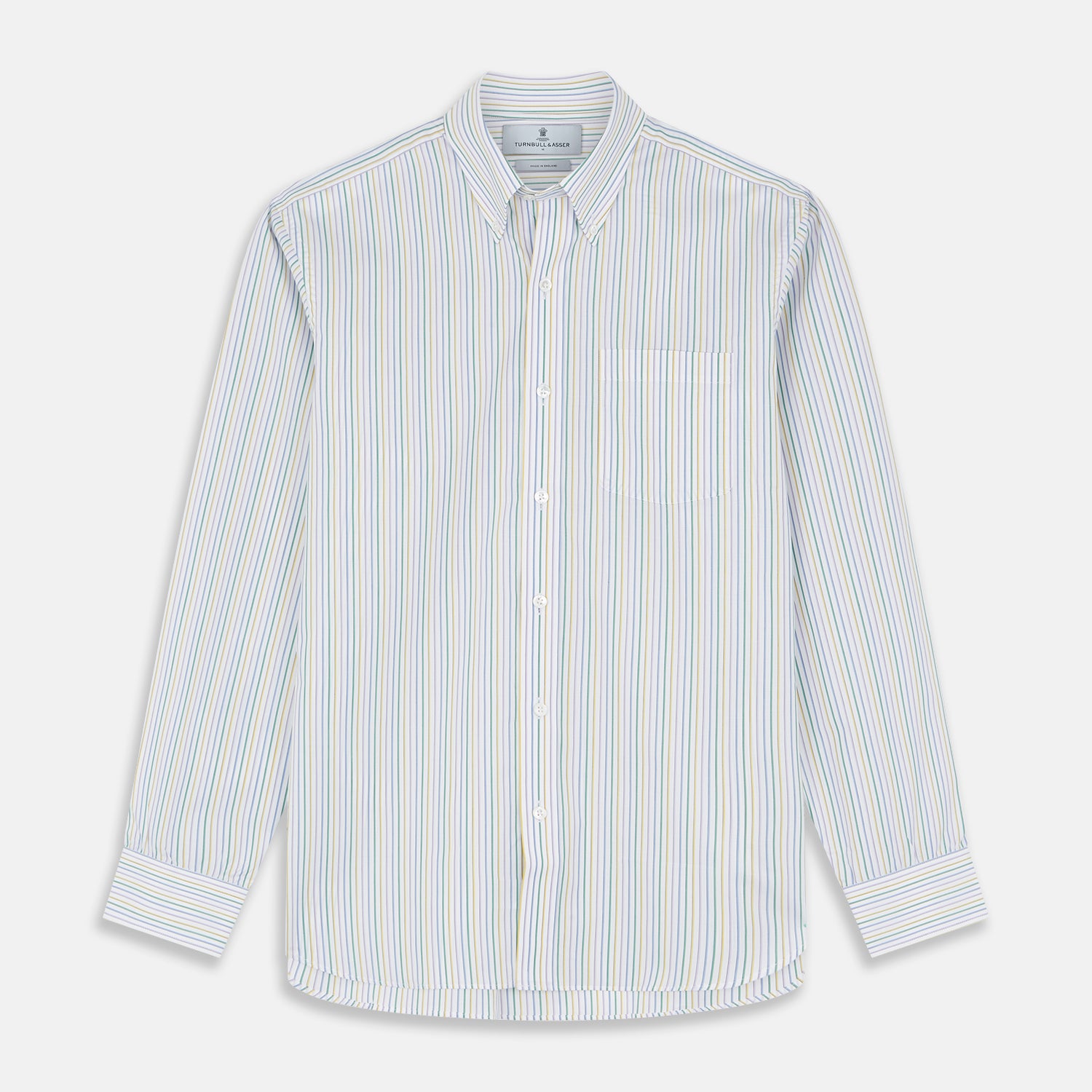 View 2 of product Yellow Multi Blazer Stripe Weekend Fit Suffolk Shirt