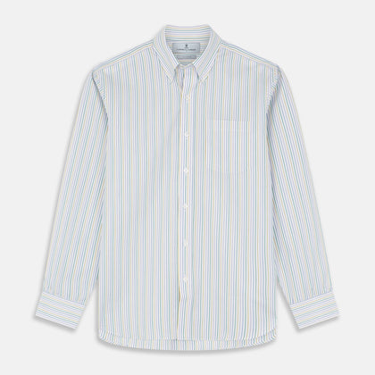 Yellow Multi Blazer Stripe Weekend Fit Suffolk Shirt