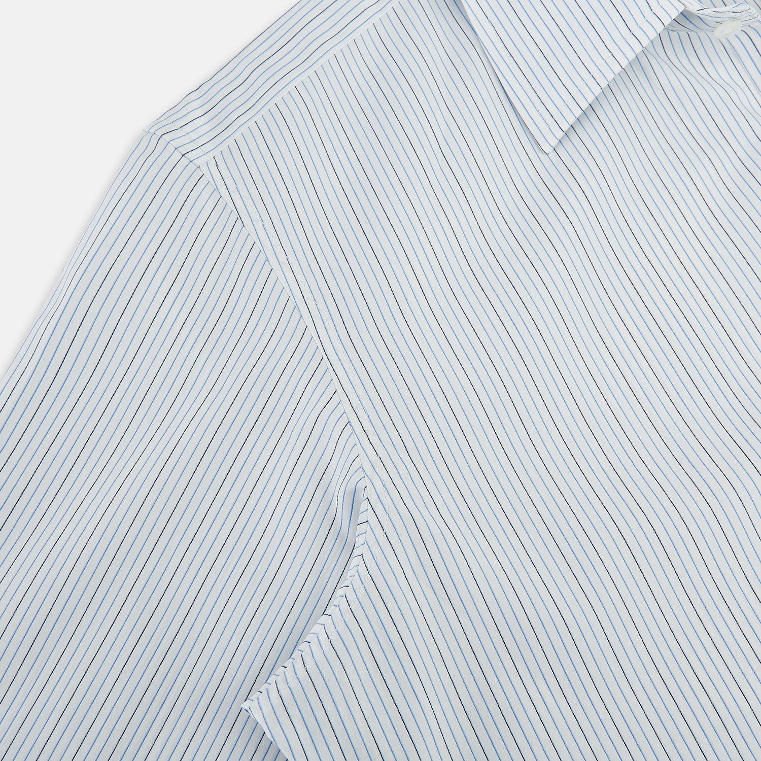 View 6 of product Pale Blue and Navy Pinstripe Westminster Shirt