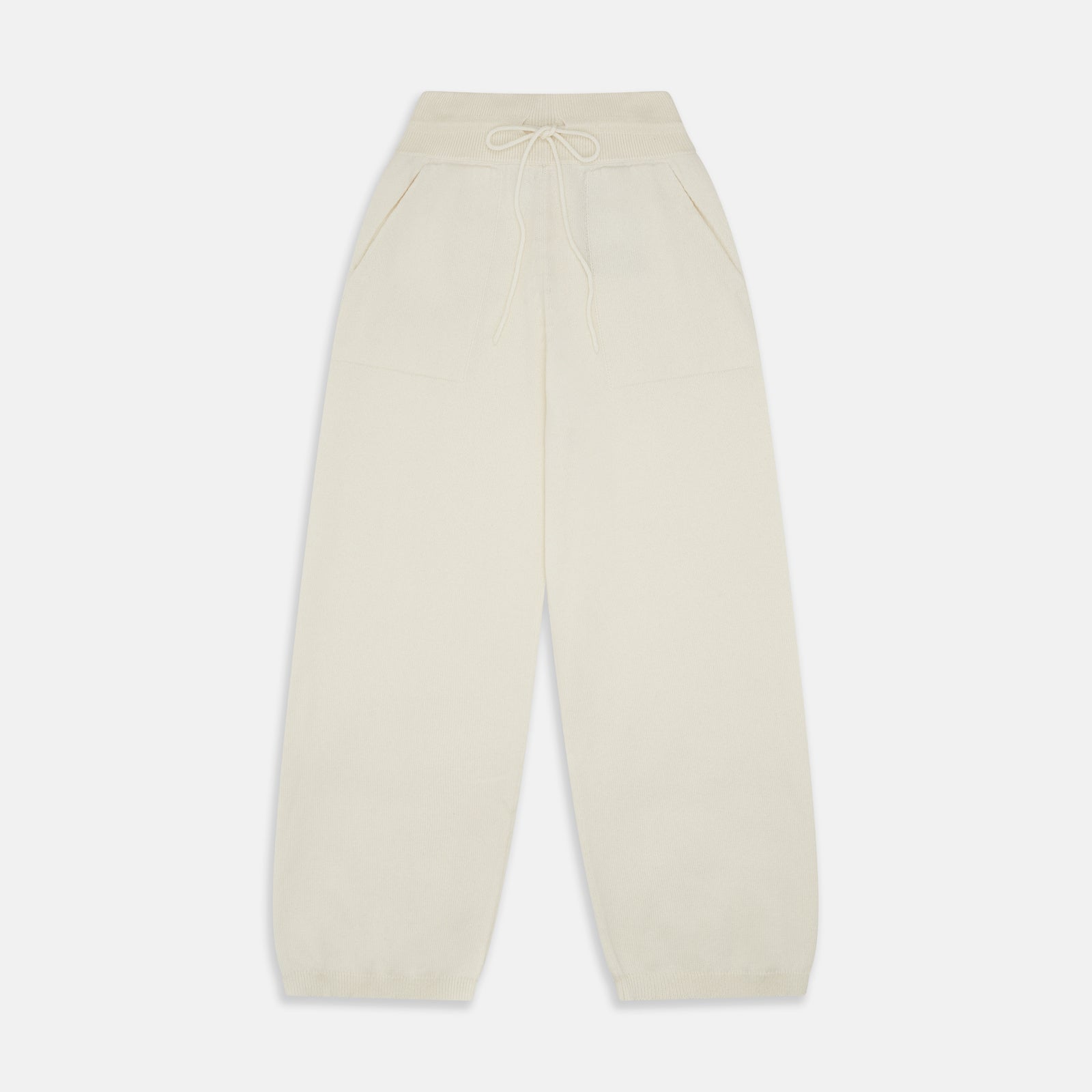 View 2 of product Women's Cream Cashmere Knitted Tabitha Bottoms