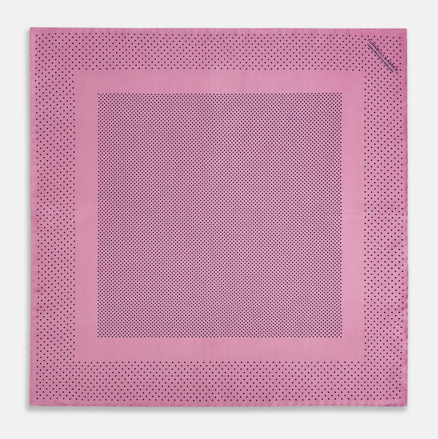 View 4 of product Pink Dot Silk Pocket Square