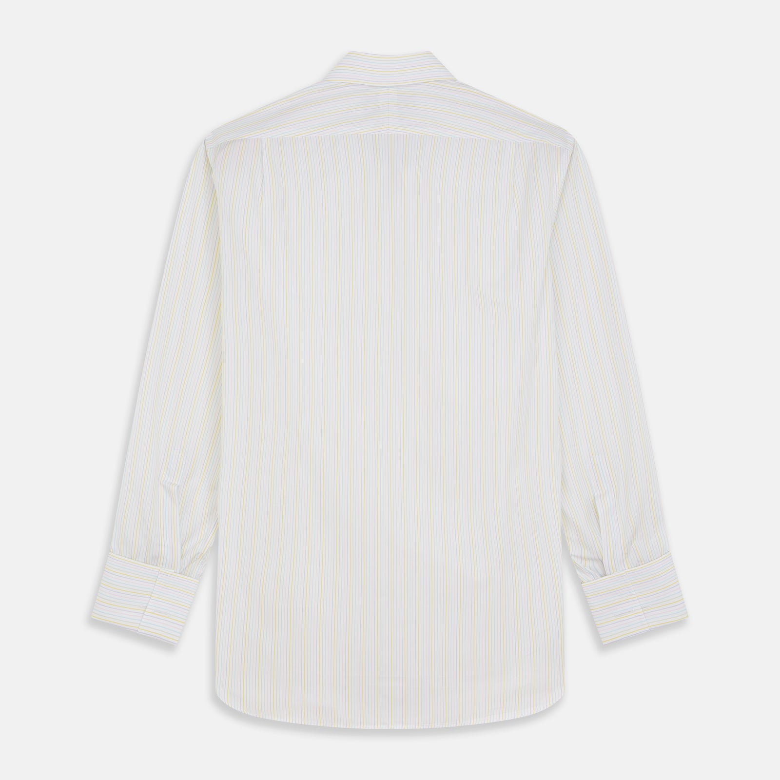 View 5 of product Yellow Multi Stripe Cotton Regular Fit Whitby Shirt