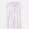 View 5 of product Wine Track Stripe Mayfair Shirt