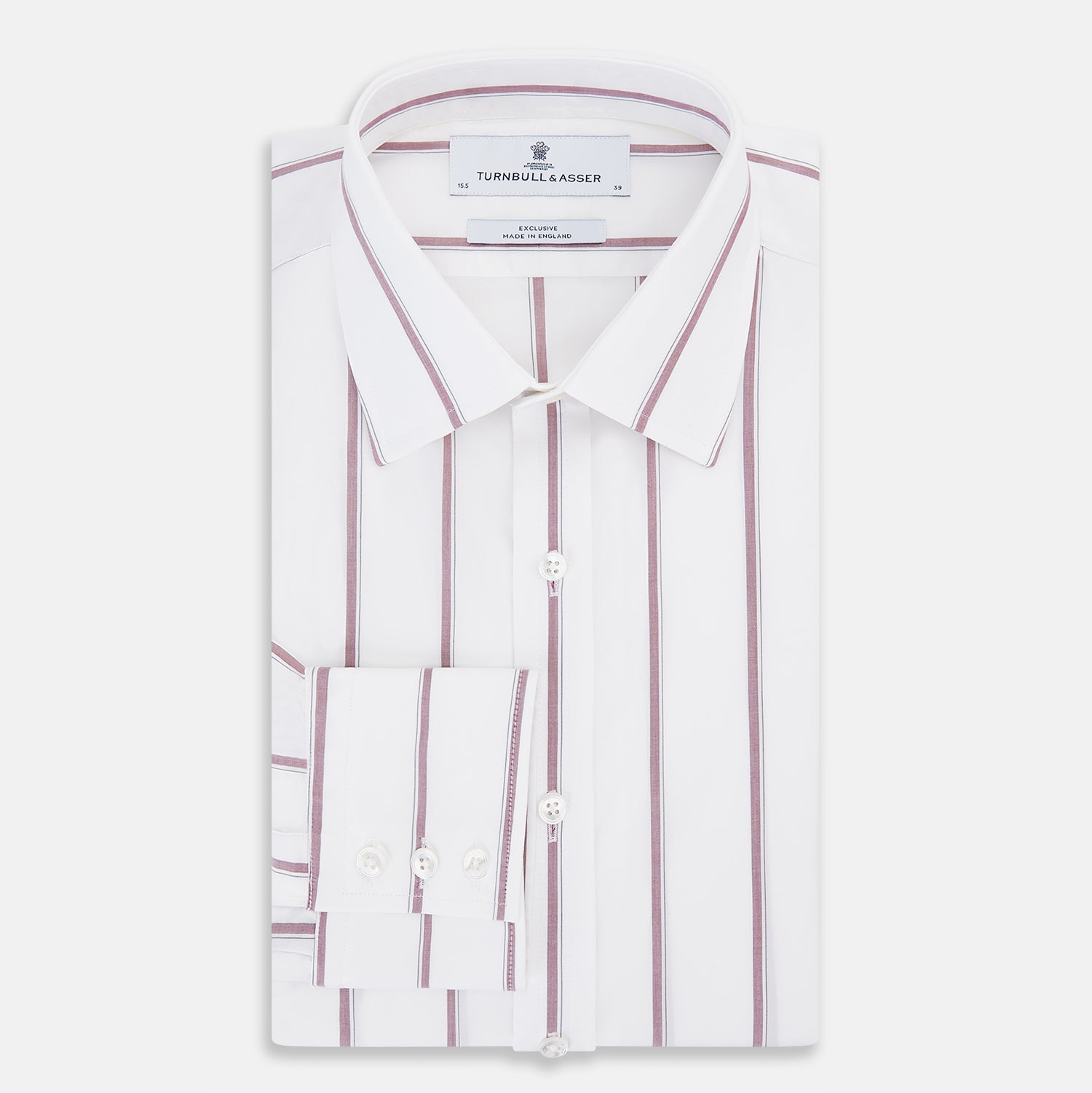 View 5 of product Wine Track Stripe Mayfair Shirt