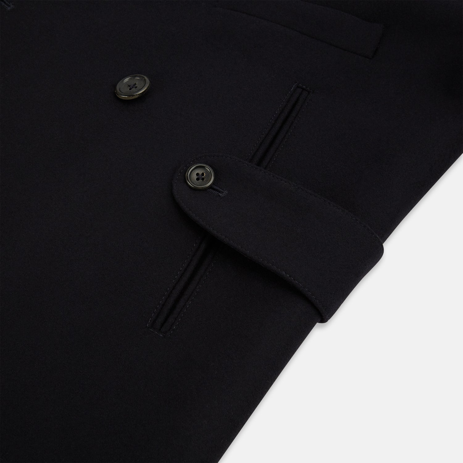 View 4 of product Navy Wellington Double-Breasted Caban Coat