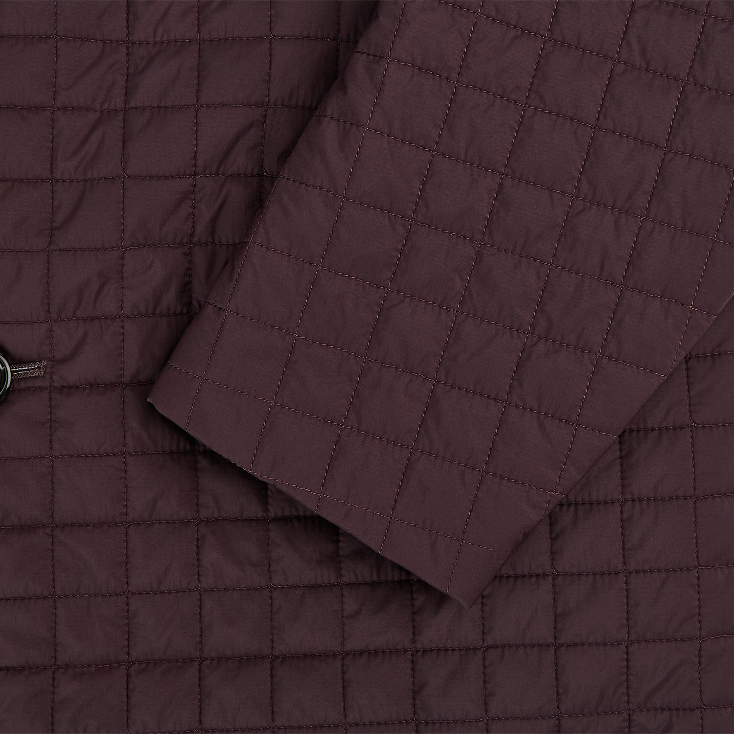 View 4 of product Fulham Burgundy Single-Breasted Quilted Blazer