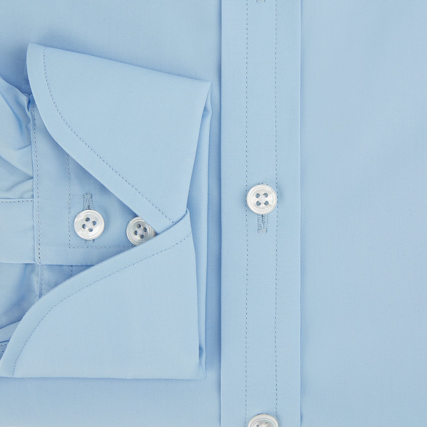 View 4 of product Dr. No Blue Cotton Shirt With Cocktail Cuff As Seen On James Bond