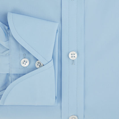 Dr. No Blue Cotton Shirt With Cocktail Cuff As Seen On James Bond Image 3